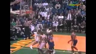 Sprewell Acrobatic Layup Over Kemp 1993 [upl. by Daron]