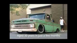 Patina Paint job 1964 chevy C10 Bagged 6 link [upl. by Molohs]