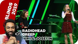 Radiohead  Creep Mimi amp Josefin  Blind Auditions  The Voice Kids 2019 REACTION [upl. by Eirret]