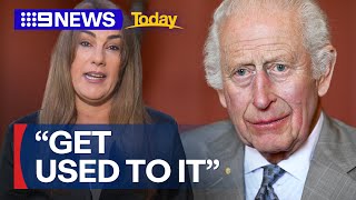 Senator Lidia Thorpe refuses to stand down after confronting King Charles III  9 News Australia [upl. by Nivlak]