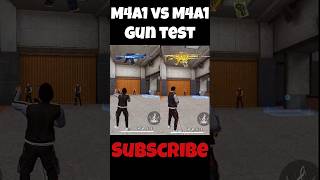 M4A1 VS M4A1 😱 GUN TEST 🥵 shorts freefire [upl. by Catlee]