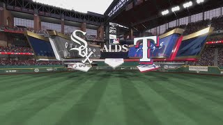 MLB The Show 24Chicago White Sox FranchiseSeason 3 Episode 33ALDS Game 3at Texas Rangers [upl. by Aurie331]