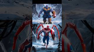 SpiderCap Vs Thanos Vs Red hulk 😳 Final Battle 💪 shorts spiderman [upl. by Aneekahs]