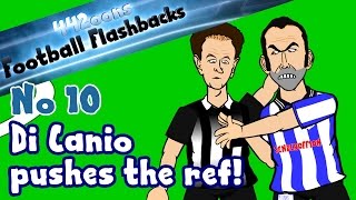 Paolo Di Canio pushes the ref Football Flashback No10 Paul Alcock Parody funny cartoon [upl. by Rodablas]