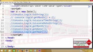 016 JavaScript for Absolute Beginners Urdu Hindi DateTime Data Type [upl. by Anirual]