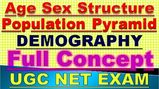 Age Structure and Population Pyramid for UGC NET Examination [upl. by Delogu]