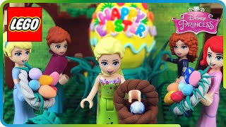 ♥ LEGO Disney Princess EASTER EGG HUNT Stop Motion Frozen Elsa Anna Cinderella Ariel amp Merida [upl. by Noskcire]