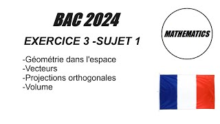 Bac 2024 Mathématiques  Correction Détaillée de lExercice 3 Sujet 1 [upl. by Akenihs]