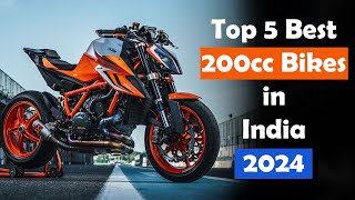 Top 5 Best 200cc Bikes in India 2024  200cc Bikes  200ccbikes [upl. by Handler]