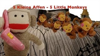 5 Kleine Affen 5 Little Monkeys auf Deutsch  Deutsch lernen [upl. by Sophie]