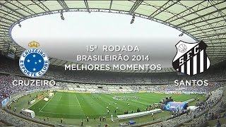 Melhores Momentos  Cruzeiro 3 x 0 Santos  Brasileirão 2014  17082014 [upl. by Alphonse]