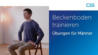 3 Minuten Beckenbodentraining für Männer I einfache Anleitung [upl. by Ramedlaw639]