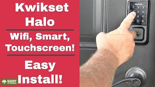 Kwikset Halo WiFi Smart Keyless Entry Door Touchscreen Deadbolt Mobile App Digital Remote Lock [upl. by Jeremy]