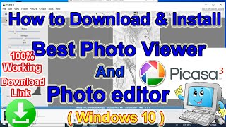 How to Download and Install Best Photo Viewer amp Photo Editor Picasa 3 in Windows 10  हिन्दी मे [upl. by Jordanna]