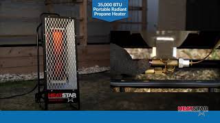 35000 BTU Portable Radiant Propane Heater  8944985 [upl. by Cida774]