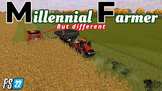 Millennial Farmer Farming Simulator 22  Sunflower amp Corn Harvest  3 [upl. by Charmine]