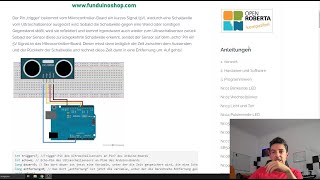 Entfernungen Messen mit einem Arduino und einem HCSR04 Ultraschall Sensor [upl. by Ridan]