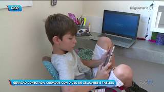 Vício das crianças em celulares e tablets preocupam pais [upl. by Jacy]