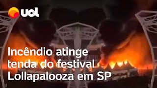 Lollapalooza 2024 Incêndio atinge Autódromo de Interlagos às vésperas do festival veja vídeo [upl. by Glover902]