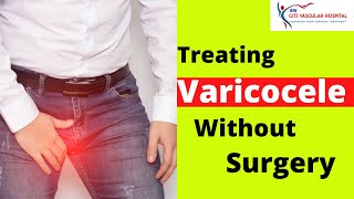 Treating Varicocele without surgery in Hyderabad at Citi Vascular hospital LIVE [upl. by Sairahcaz]