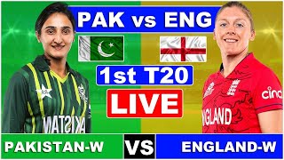 Pakistan Women Vs England Women 1st T20I  ENGW vs PAKW Live 2ND iNNINGS [upl. by Nosde]