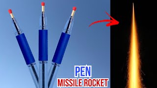 How To Make Rocket With Pen  Pen Missile Rocket With Matchstick  Very Easy [upl. by Roze568]