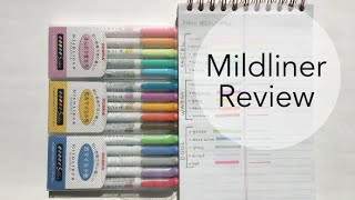 Mildliner Highlighter Review With Swatches [upl. by Gaulin]