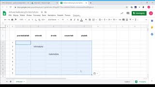 Formatowanie Arkusza Google  Plan lekcji [upl. by Mayrim]