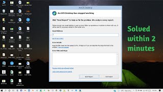 How to Solve quotArcGIS Desktop has encountered a serious application error and is unable to continuequot [upl. by Nima76]