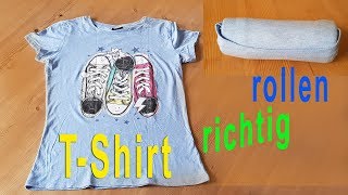 TShirt richtig packen Army Trick  Anleitung [upl. by Shishko]