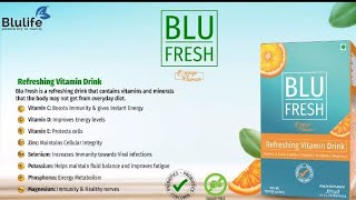 BLU FRESH A refreshing Vitamin Drink  Blulife New Product Launched  Blulife Product Video [upl. by Brent505]