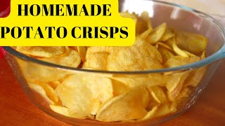 How to Make Crispy Potato Crisps at Home from Scratch Easy Homemade Crisps StepbyStep [upl. by Hannah]