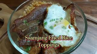 Ssamjang Fried Rice Toppings Recipe [upl. by Relyuhcs]