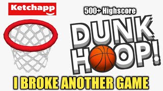 Dunk Hoop  Ketchapp  Highest Score Ever  Gameplay [upl. by Annoit]