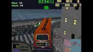 Midtown Madness Winning final race with the city bus [upl. by Acillegna29]