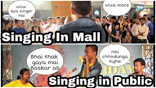 Singing in Public  Singing in Mall  Street Singer  90s Hindi Song  Maaeri  Palash Sen  Sachin [upl. by Shaefer]