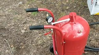 Harbor freight 40 pound sandblaster review Is it worth the [upl. by Humfrid352]