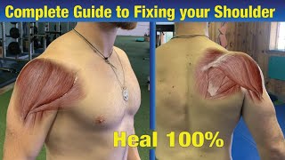 Complete Guide to Shoulder Rehab NO SURGERY NEEDED  Fix Impingement amp Injury Prevention [upl. by Llertnauq]