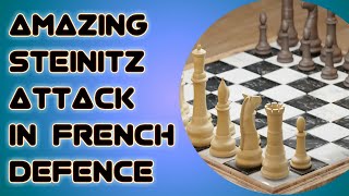 Steinitz attack । french defense steinitz attack । steinitz attack chess । The Master Tricks [upl. by Anidem612]