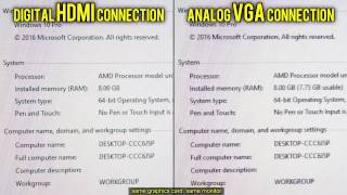 HDMI vs VGA Digital vs Analog [upl. by Frederico]