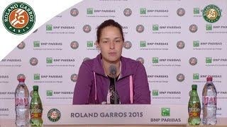 Press conference Ana Ivanovic 2015 French Open  4th Round [upl. by Griffy750]