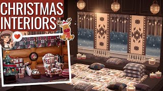 Christmas Interiors on ACNH  Conversation Pit Trick  ACNH Speed Build  Animal Crossing HHP [upl. by Sirak851]