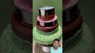 How to make three layer cake cake cakedecorating cakedesign weddingcake cakemaking [upl. by Lefton792]