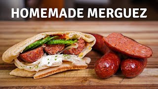 EASY Homemade Merguez Sausage Recipe  Knox Ave BBQ [upl. by Mw846]