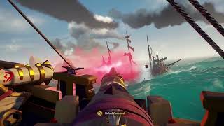 SEA OF THIEVES GALLEON VS SKELETON GALLEON SHIPS FINAL BATTLE [upl. by Mona461]