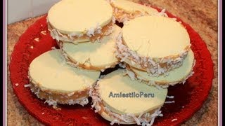 ALFAJORES DE MAIZENA AmiestiloPeru [upl. by Wilsey254]