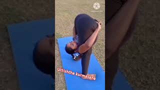 Uttishtha kurmasana utthishthakurmasana utthanpristhasana kurmasana love [upl. by Naraa]