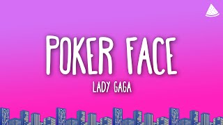 Poker Face  Lady Gaga Lyrics Glee Cover [upl. by Hilliary]