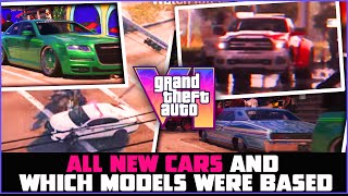 GTA VI All New Cars Revealed in Trailer  In game VS Real Life [upl. by Amekahs735]