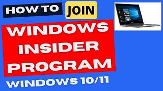 Join Windows Insider Program in Windows 10  11 [upl. by Aldon]